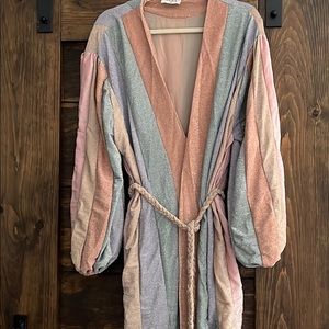 Aura sparkle wrap mini dress